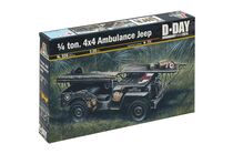 Maquette militaire : Jeep ambulance 1/4 ton. 4x4 au 1/35 - Italeri 326