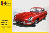 Maquette voiture de collection : JAGUAR TYPE E 3L8 FHC - 1:24 - Heller 80709