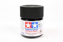 Peinture pour maquettes - X1 NOIR brillant - XL 23 ml - Tamiya 81001