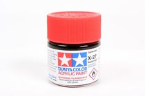 Peinture pour maquettes - X27 ROUGE TRANSLUCIDE brillant - XL 23 ml - Tamiya 81027