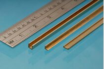 Outils pour maquette : 4 profilés d'angles en laiton 6 x6 mm - Albion A6