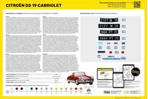 Maquette voiture de collection : Starter Kit Citroen DS 19 Cabriolet 1/16 - Heller 56796