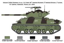 Maquette véhicule militaire : M4A1 Sherman et Infanterie - 1:35 - Italeri 06568 6568
