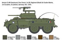 Maquette de char américain : M8 Greyhound / Véhicule utilitaire blindé M20 au 1/72 - Italeri 07087 - 7087