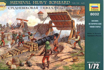 Diorama militaire : Bombardes médièvales au 1/72 - Zvezda 08032 8032