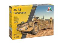 Maquette blindé italien : AS 42 Sahariana 1/35 - Italeri 6530