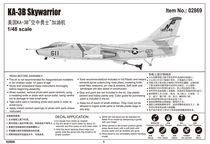 Maquette avion militaire : Douglas KA-3B "Skywarrior" Appareil ravitailleur en vol US Navy 1966 - 1:48 - Trumpeter 02869