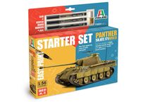 Coffret cadeau véhicule militaire : Starter set Panther Sd.Kfz.171 Ausf. A 1/56 - Italeri 75003