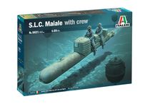 Maquette embarcation militaire : S.L.C. MAIALE avec équipage - 1:35 - Italeri 5621 05621