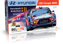 Maquette voiture de course : Hyundai I20 Coupe WRC Tour de Corse 2019 ‐ 1/24 - Belkits 014