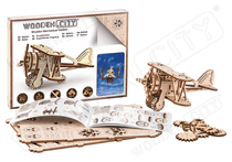 Puzzle 3D / Maquette bois avion Biplan