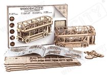 Puzzle 3D / Maquette bois - Bus londonien - Wooden City WR303