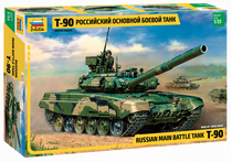 Maquette militaire : Char d'assaut russe T-90 - 1/35 - Zvezda 3573