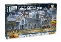 Diorama bataille militaire : Sainte-Mère-Eglise 6 Juin 1944 1/72 - Italeri 6199