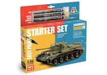 Coffret cadeau véhicule militaire : Starter set Cromwell Mk. IV 1/56 - Italeri 75004