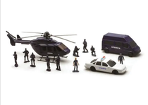 Miniature : Coffret police 3 véhicules + personnages - New Ray 61209