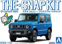 Maquette automobile : Suzuki Jimny Brish Blue Metallic 1/32 - Aoshima 57780