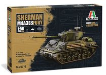 Maquette Shermann M4A3E8 Furry au 1/56 - Italeri 25772