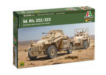 Maquette militaire : Sd.Kfz.222‐223 1/56 - Italeri 15769