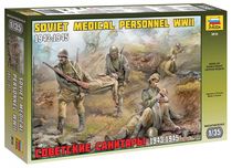 Figurines militaires : Infirmiers sovietiques WWII - 1/35 - Zvezda 3618 03618 - france-maquette.fr
