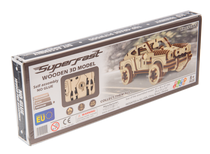 Puzzle 3D / Maquette bois - Rallye car 4 Superfast - Wooden City MB009