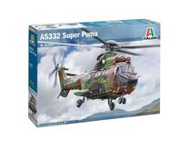 Maquette d'un hélicoptère militaire : AS332 Super Puma 1/72 - Italeri 91096