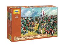 Figurines soldats : Infanterie Russe 1698‐1725 1/72 - Zvezda 8049