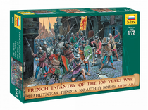 Figurines soldats : Infanterie Française Guerre de 100 Ans - 1/72 - Zvezda 08053 8053