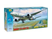 Maquette d'avion civil : Boeing 777‐300ER - 1/144 - Zvezda 7012