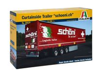 Maquette camion : Semi‐Remorque à rideaux Schöni - 1/24 - Italeri 3918