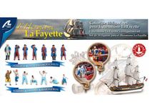 14 figurines pour l'Hermione, La Fayette voilier en bois - Artesania Latina 22517F