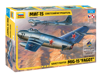 Maquette d'avion militaire : MiG‐15 « Fagot » - 1/72 - Zvezda 7317