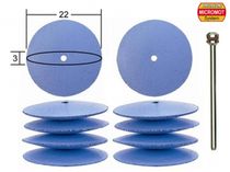 Outil modélisme - 10 polissoirs élastiques en silicone en forme de lentille ø 22,0 mm - PROXXON 28293