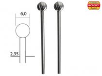 Outil modélisme - 2 fraises en acier wolfram-vanadium ø 6,0 mm-PROXXON 28725