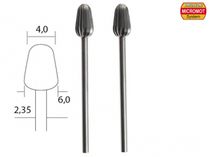 Outil modélisme - 2 fraises en acier wolfram-vanadium ø 4,0 mm -PROXXON 28723