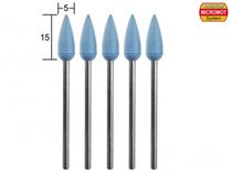 Outil modélisme - 5 polissoirs élastiques en silicone en forme de cône ø 5,0 mm - PROXXON 28288