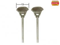 Outil modélisme - 2 brosses en acier en forme de pinceau rond ø 13,0 mm - PROXXON 28953