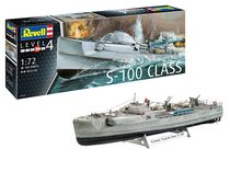 Maquette bateau militaire : Navette Allemande D'Attaque Rapide S-100 - 1/72 - Revell 5162 05162