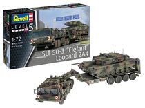 Maquette char d'assaut : SLT 50-3 "Elefant" + Leopard 2A4 - 1/72 - Revell 03311, 3311