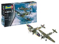 Maquette militaire : Combat Set Bf109G-10 & Spitfire Mk V - 1:72 - Revell 03710, 3710