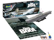 Maquette sous-marin : Coffret Cadeau Film "Das Boot" 40e Anniversaire - 1:144 - Revell 05675, 5675