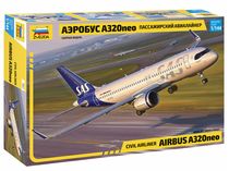 Maquette d'avion civil : Airbus A320 neo - 1/144 - Zvezda 7037 07037