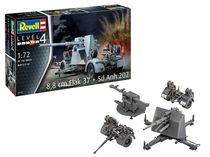 Maquette militaire : 8,8 Cm Flak 37 + Sd.Anh.202 1:72 - Revell 03325, 3325