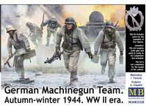 Figurines militaires : Équipe allemande de mitrailleuses Automne-hiver 1944 WWII - 1:35 - Masterbox 35220