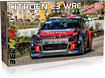 Maquette de voiture : Citroën C3 WRC 2018 "Loeb/Elena" 1/24 - Belkits 017