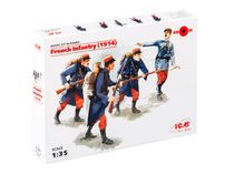 Figurines militaires : Infanterie française 1914 - 1/35 - ICM 35682