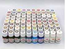 Coffret de peinture acrylique : Set 80 pots (77 couleurs + 3 vernis) 80 x 12 ml - ICM 3004