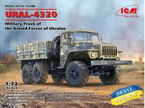 Maquette camion des forces militaires d'Ukraine : Ural 4320 1/72 - ICM 72708
