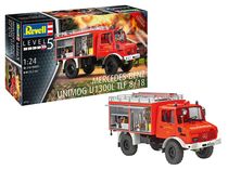 Maquette camion de pompier : Mercedes-Benz Unimog U 1300 L TLF 8/18 1/24 - Revell 07512