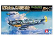 Maquette militaire : Messerschmitt Bf109G‐6 et Kübelwagen 1/48 - Tamiya 25204